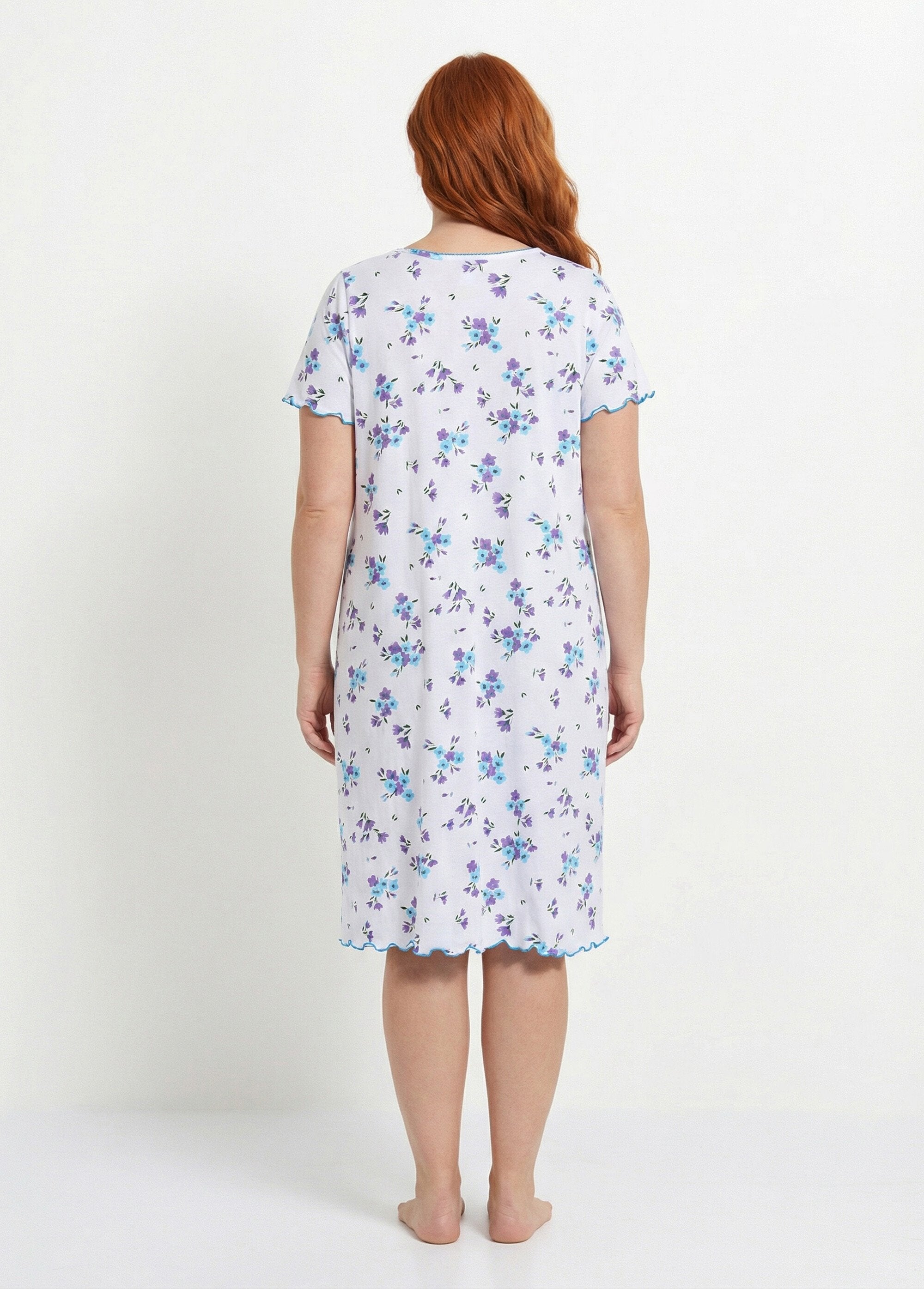 Short-sleeved_cotton_nightgown_Turquoise_and_parma_DO1_curvy