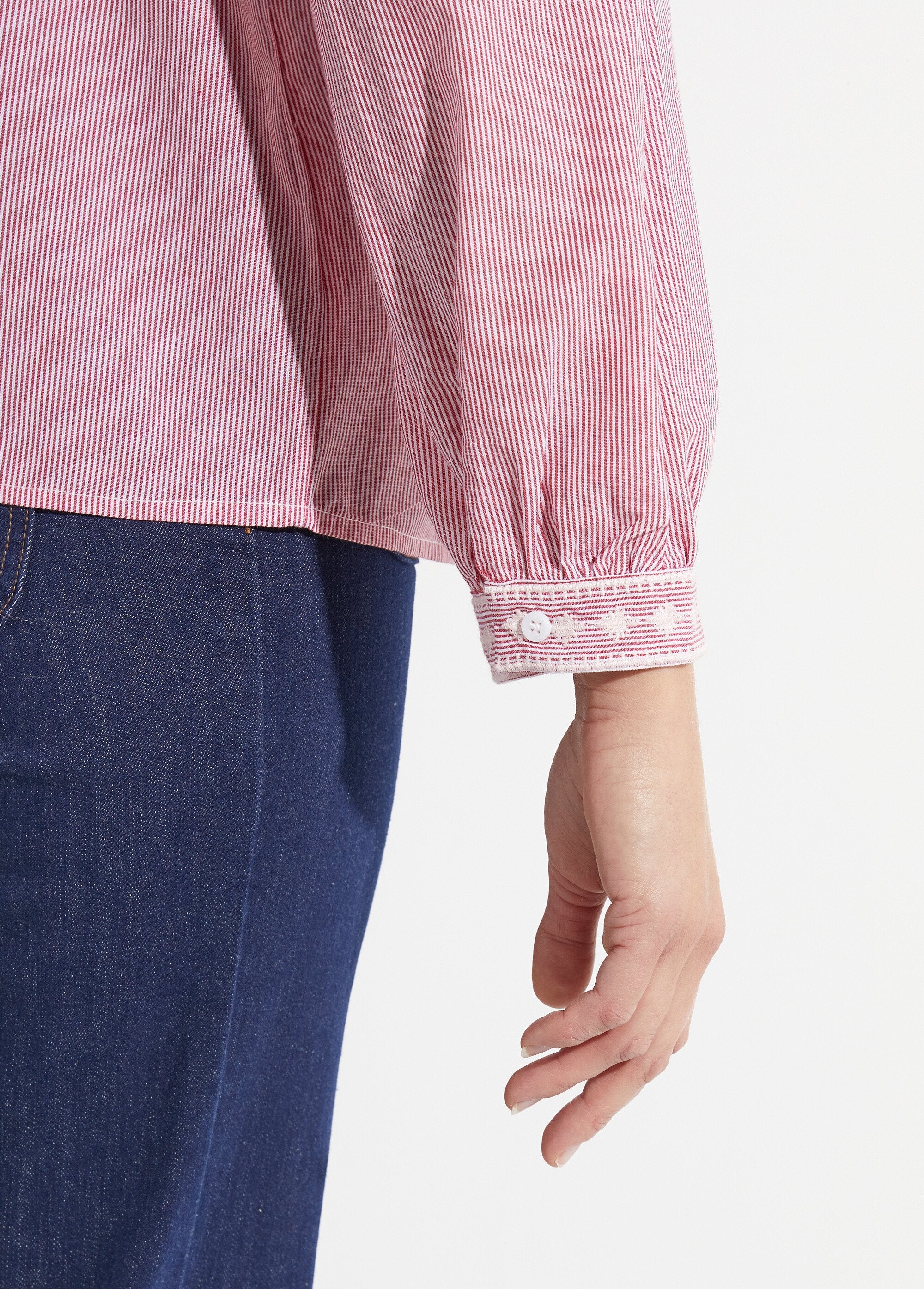 Striped_blouse_with_round_neck_and_embroidery_Red_DE3_slim