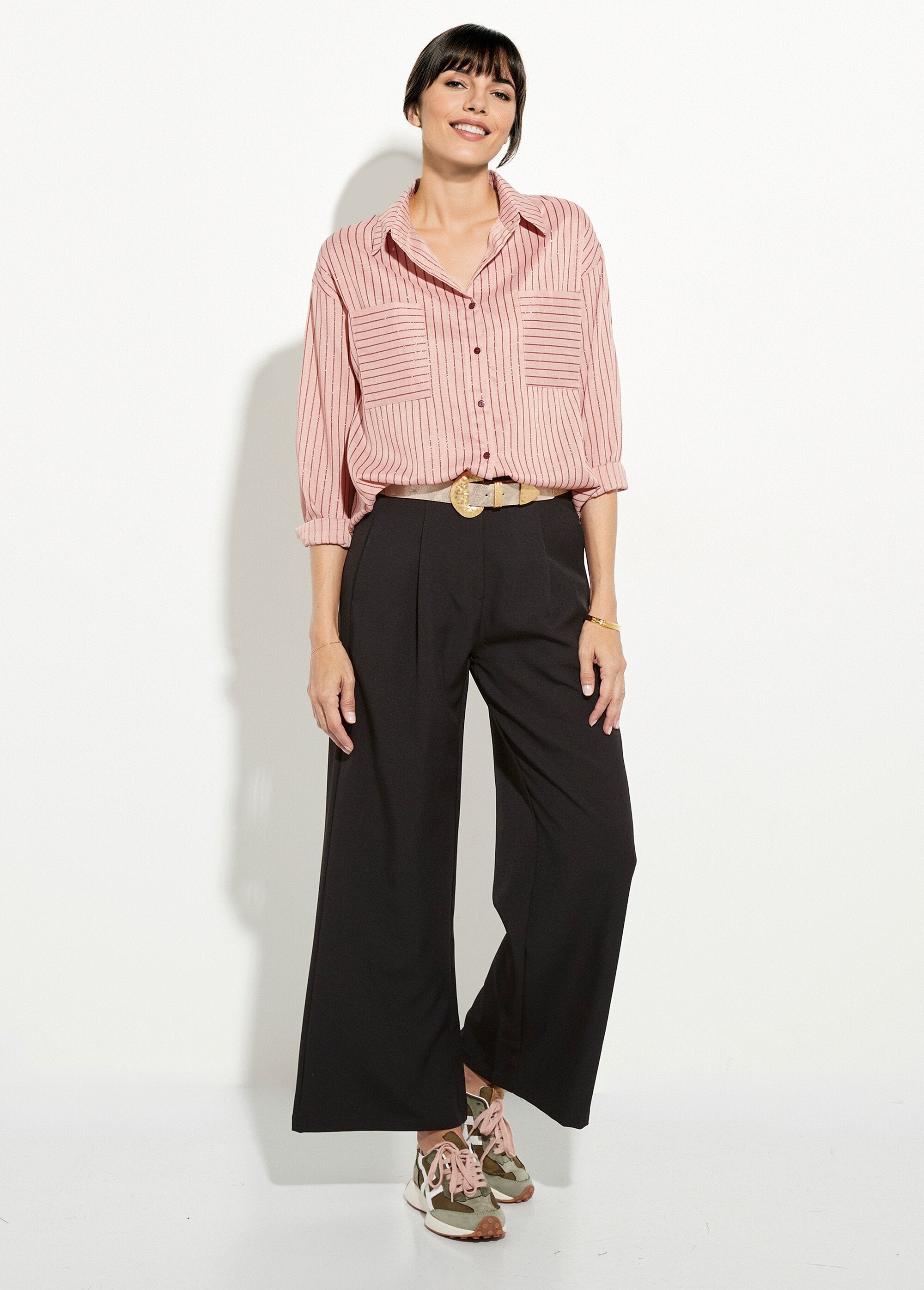 Sequined_striped_blouse,_fine_veil_Pink_and_burgundy_SF1_slim