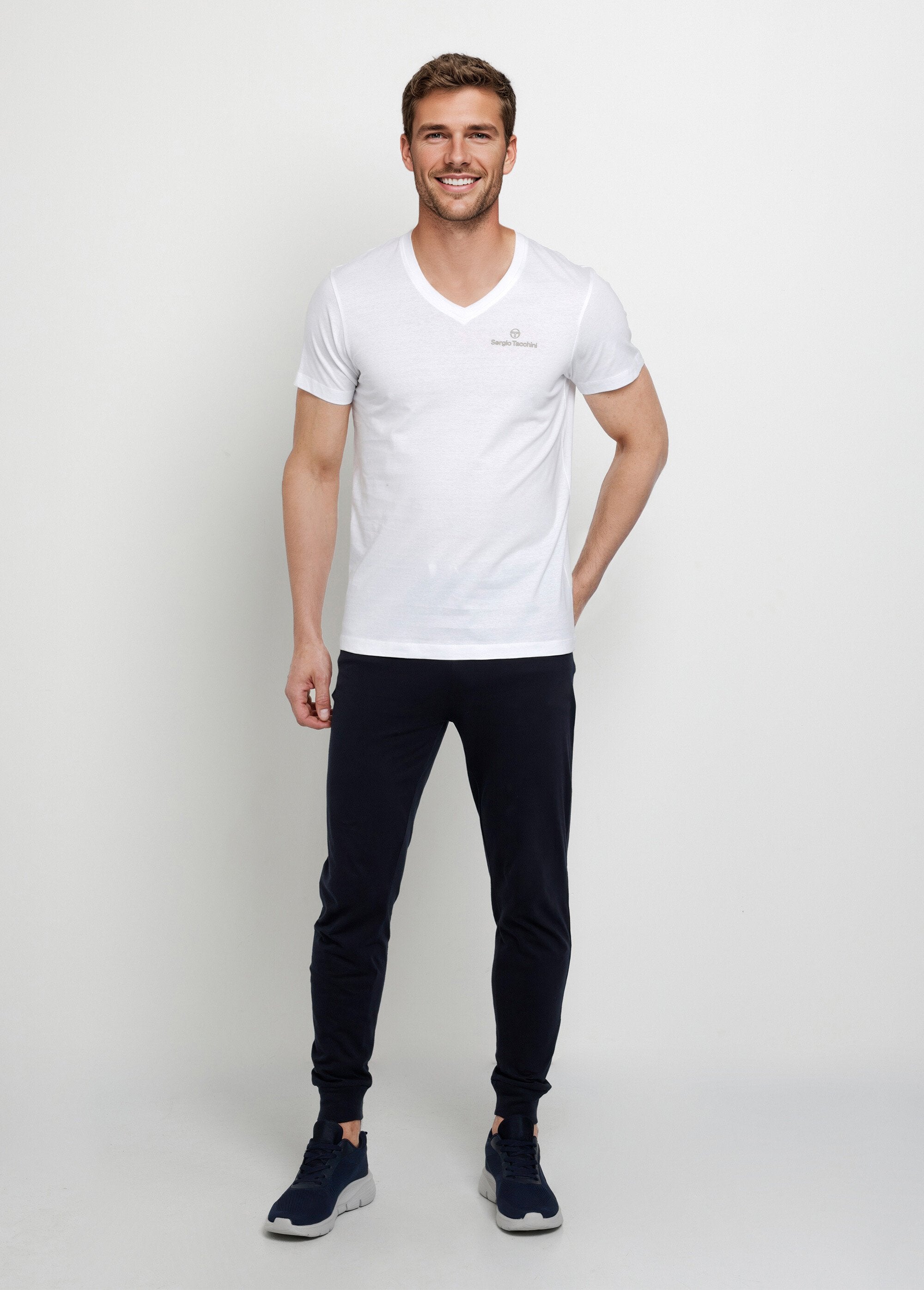 Men's_long-sleeved_V-neck_t-shirt_White_SF1_slim