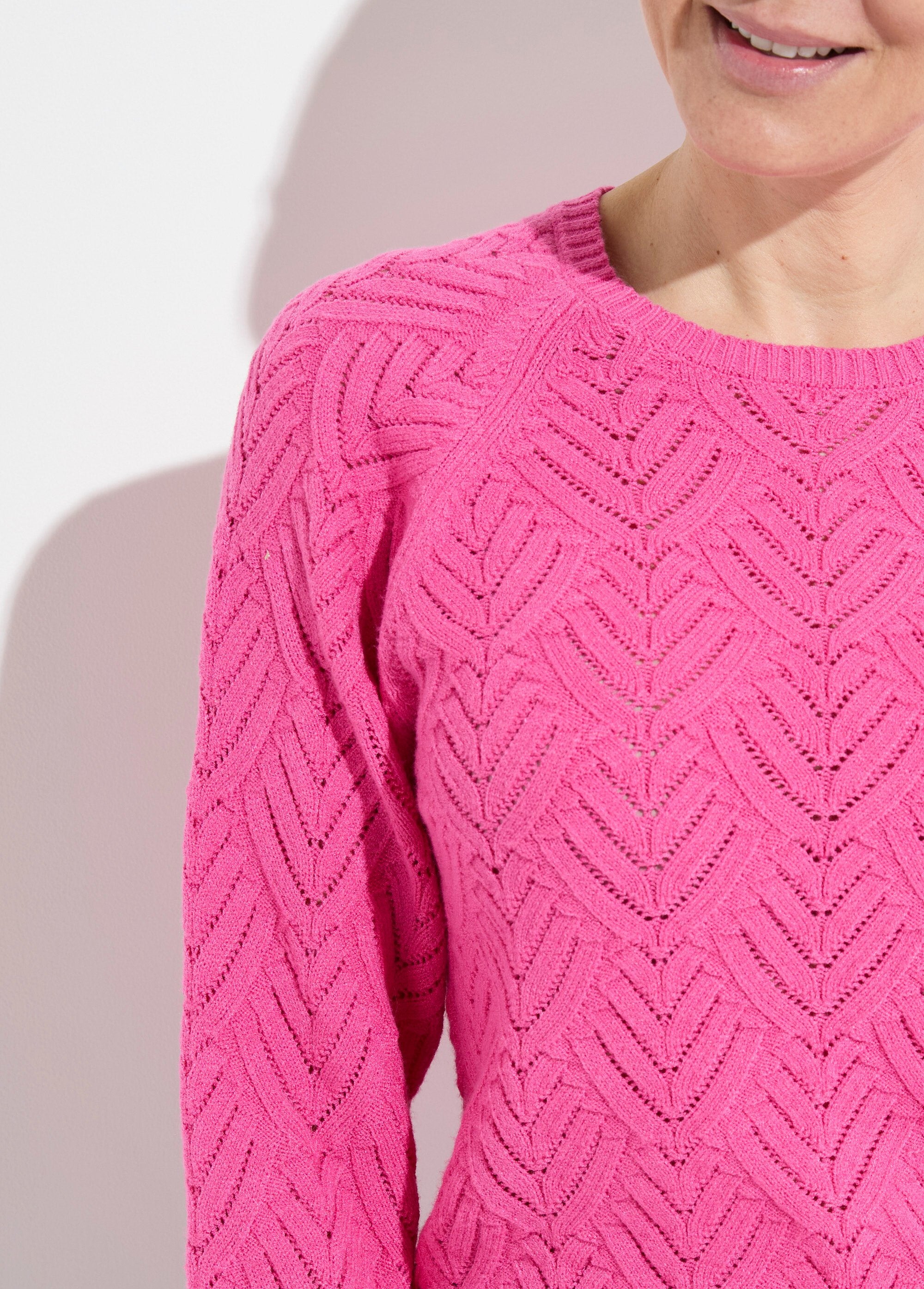 Soft_short_round_neck_sweater_with_openwork_pattern_Pink_DE1_slim