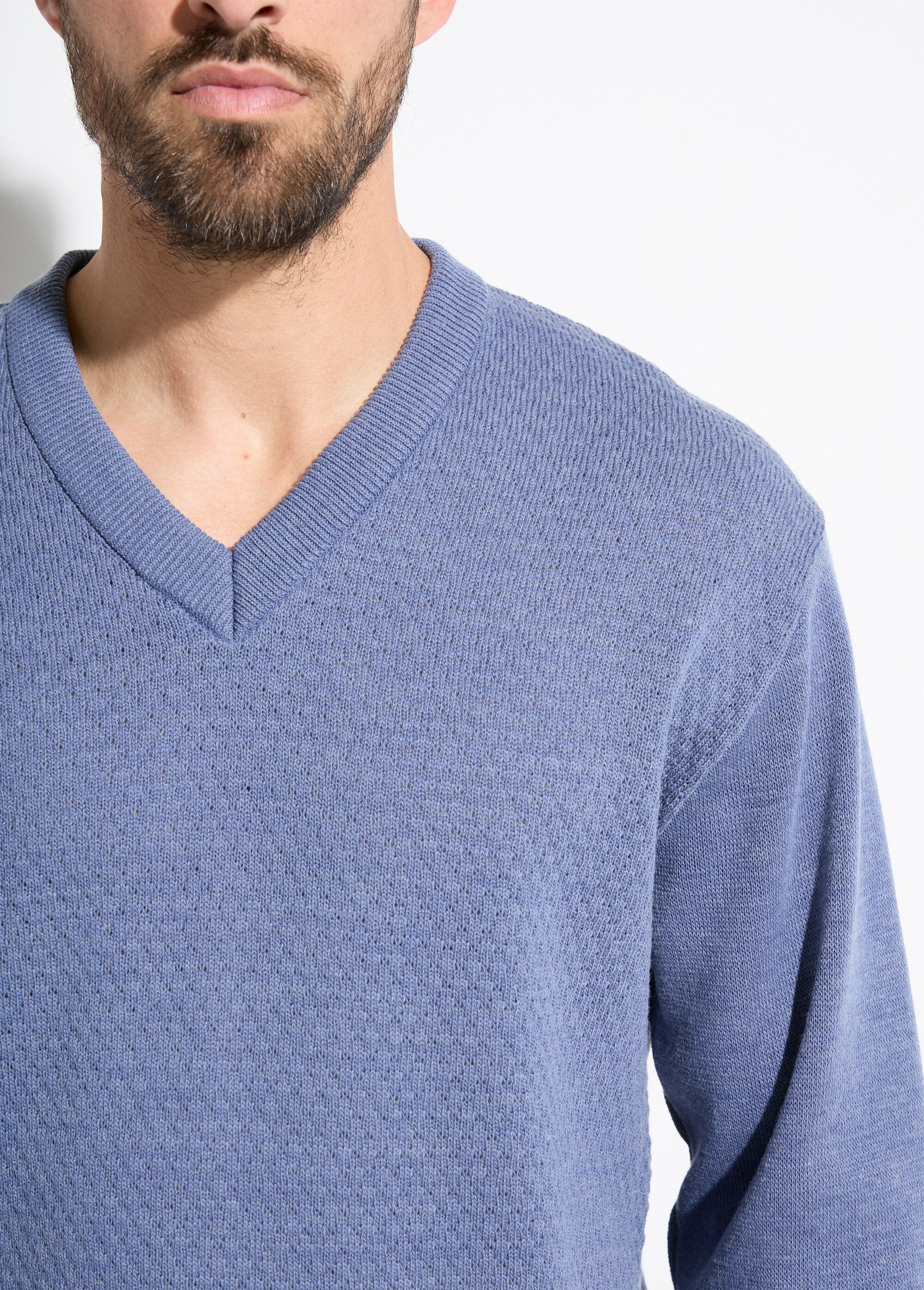 V-neck_sweater_with_fancy_knit_and_wool_Blue_DE1_slim