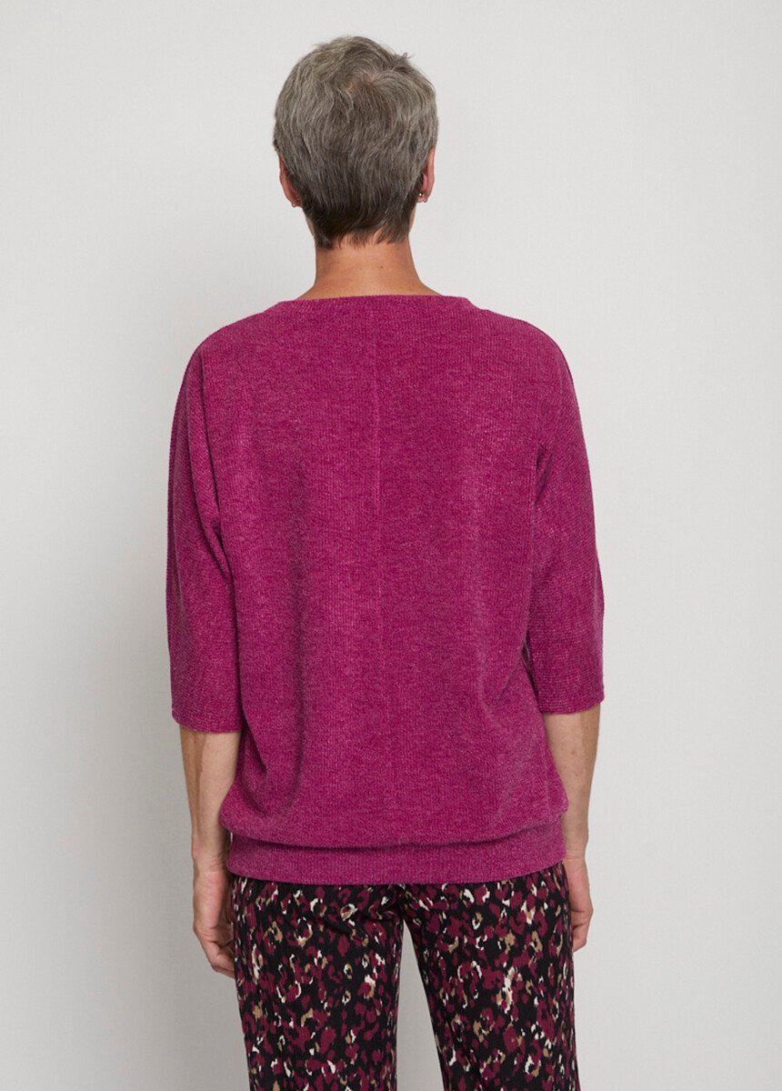 Volume_T_sweater_with_3/4_kimono_sleeves_Fuchsia_DO1_slim