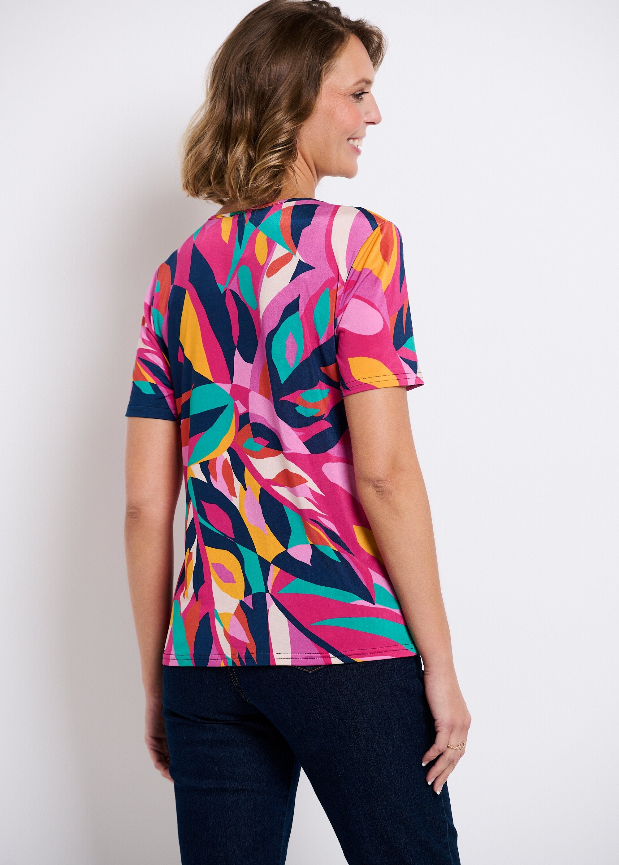 Loose_V-neck_short-sleeved_printed_T-shirt_Multicolor_DO1_slim