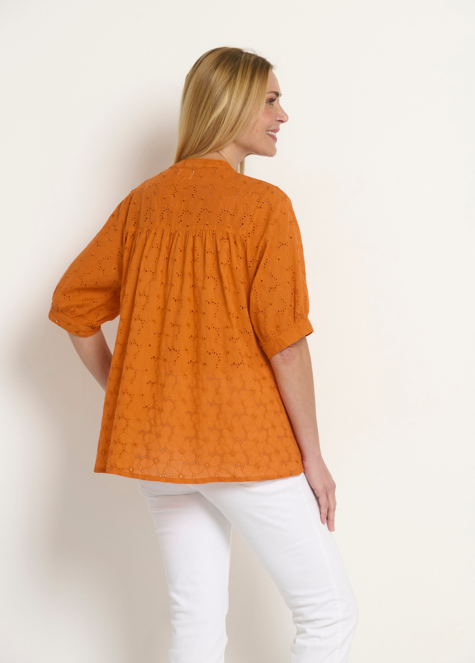 Short-sleeved_blouse_with_English_embroidery_Orange_DO1_slim