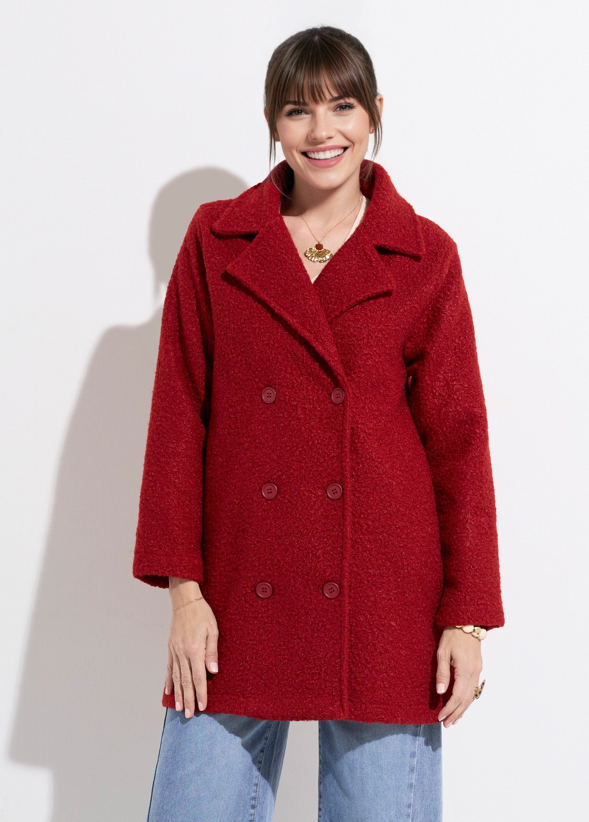 Caban_long_uni_façon_laine_bouclée_Brique_FA1_slim