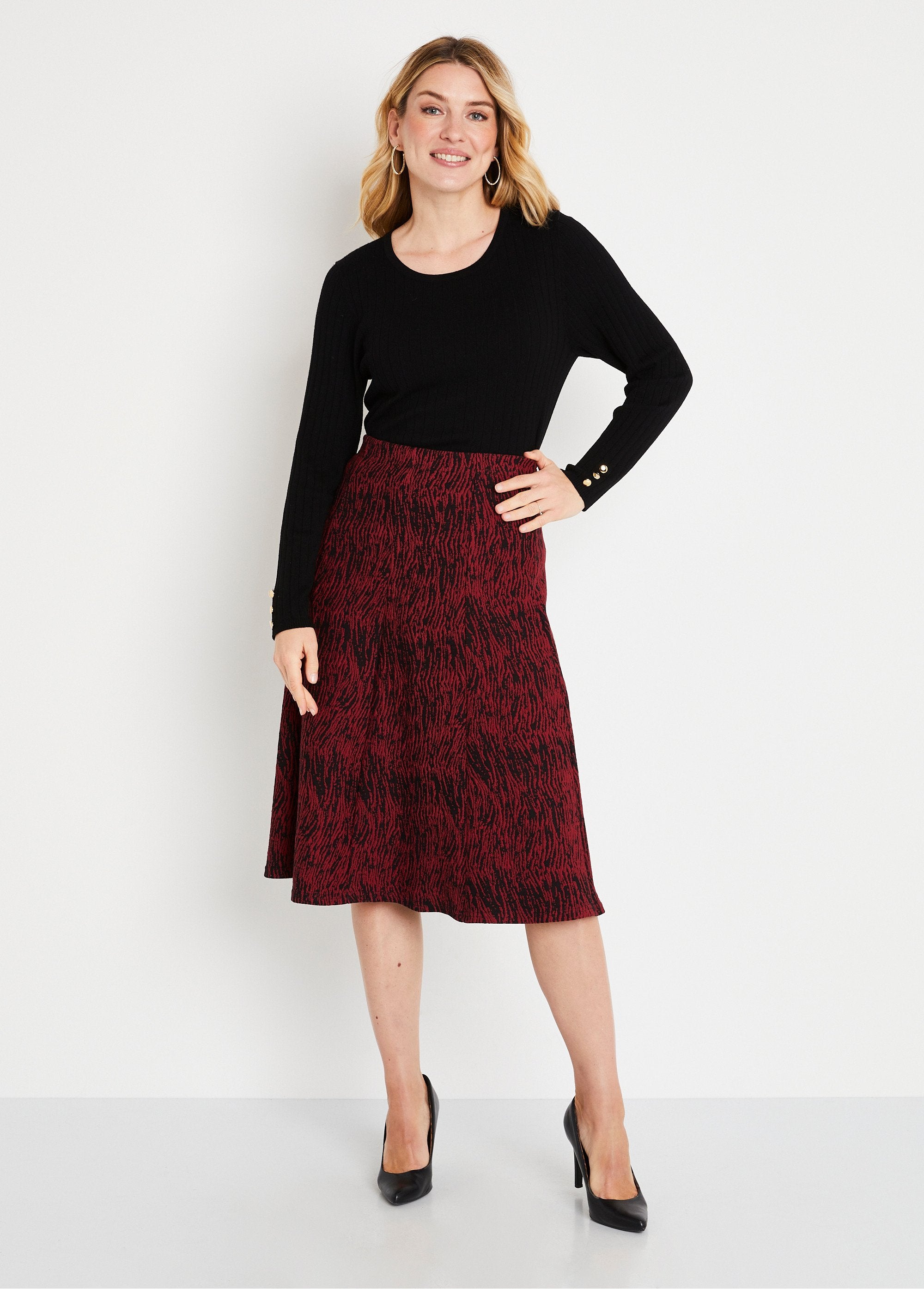 Long_flared_jacquard_knit_skirt_Burgundy_zebra_SF1_slim