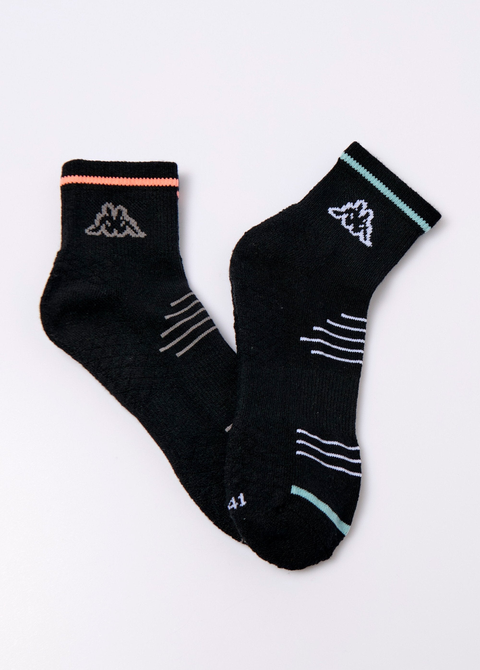 Kappa®_-_Pack_of_2_logo_socks,_black_Black_lot_2_FA1_slim