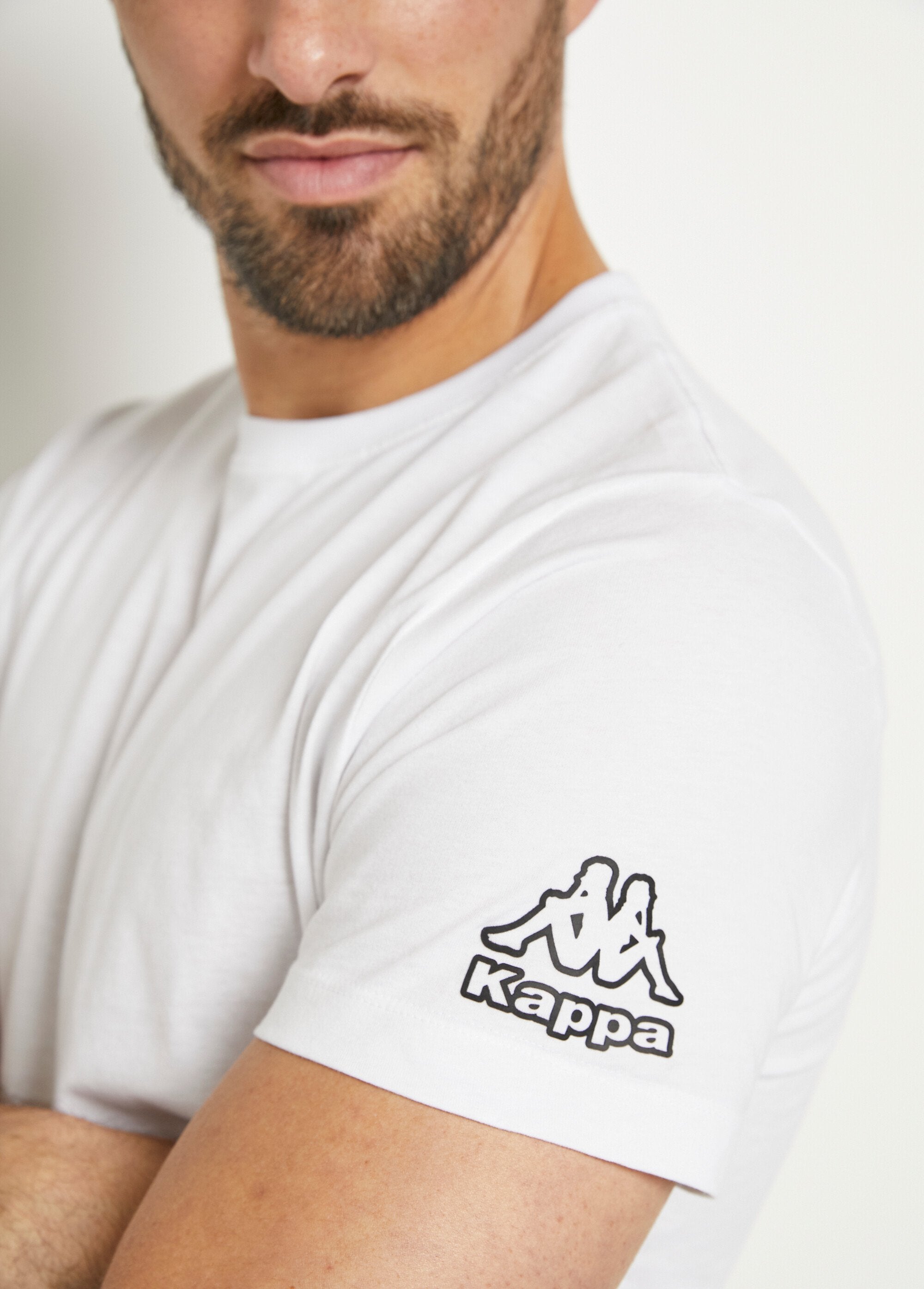 Kappa®_-_Lot_de_2_T-shirts_logo_avec_col_rond_Blanc_lot_2_DE1_slim