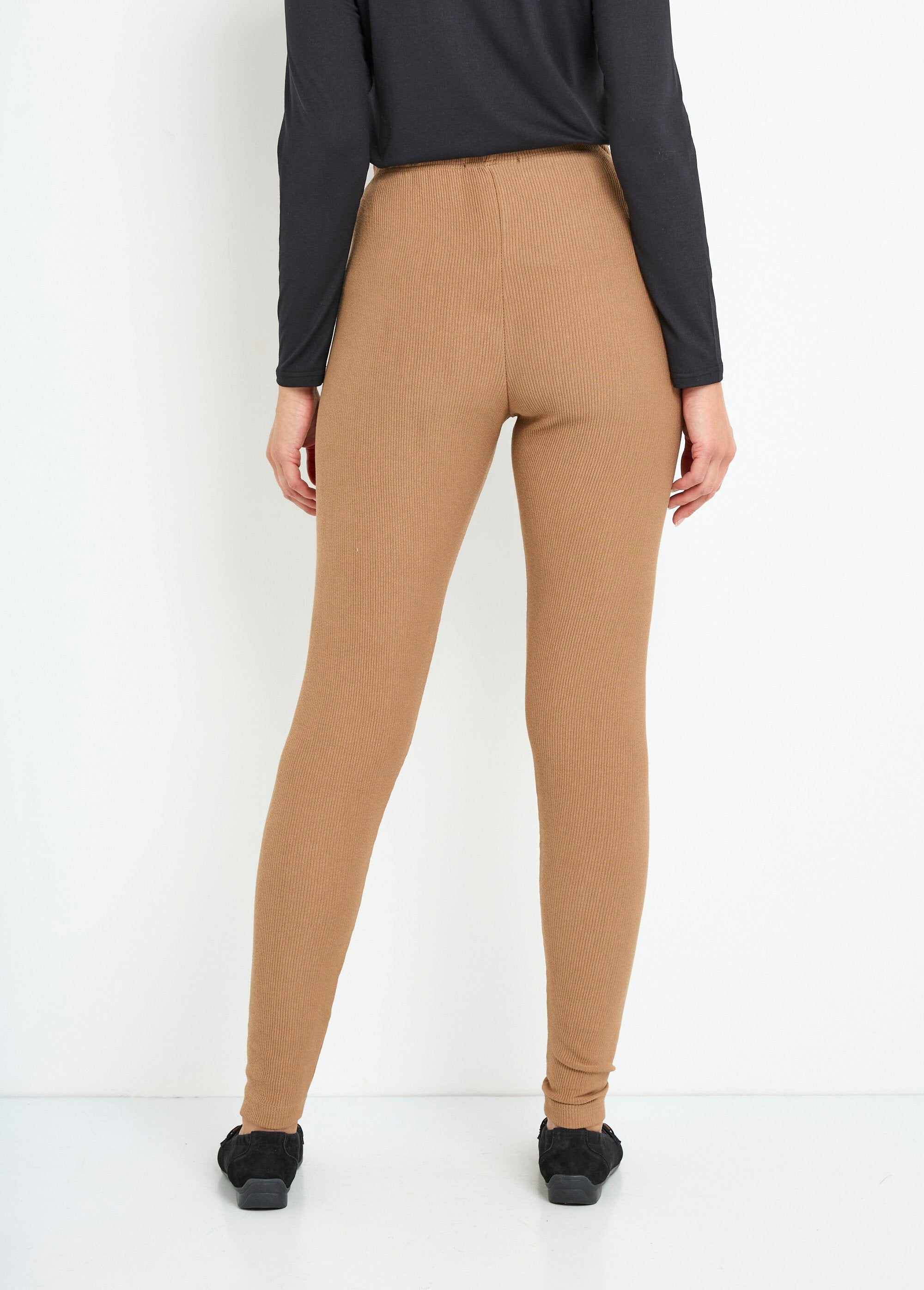 Legging_côtelé_taille_élastiquée_Camel_DO1_slim