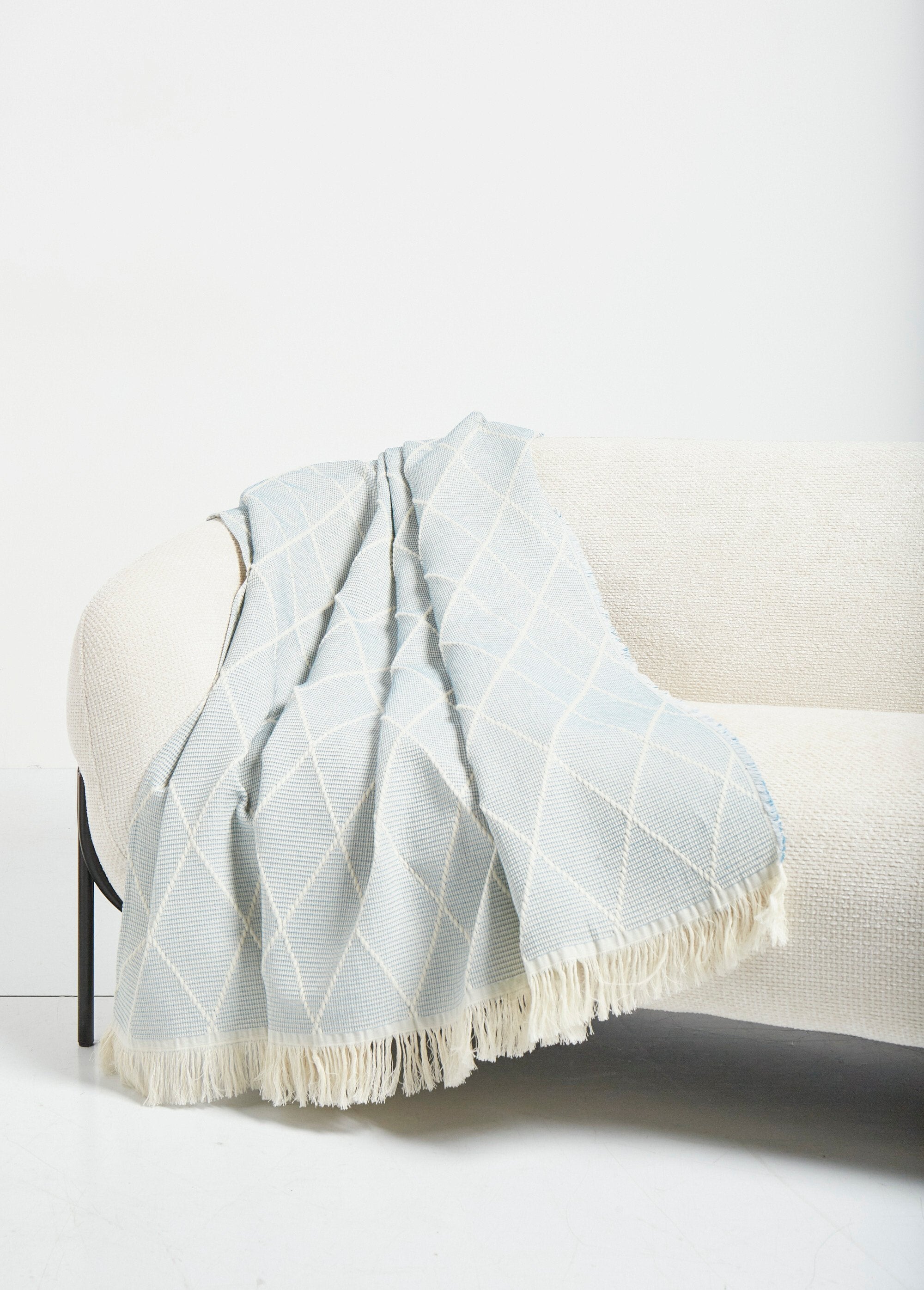 Textured_cotton_diamond_pattern_throw_Blue_SF1_slim