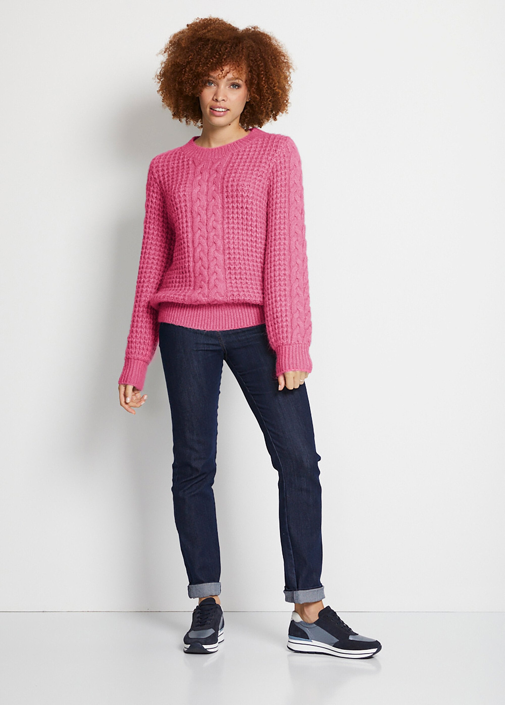 Warm_round_neck_fancy_soft_knit_sweater_Raspberry_SF1_slim