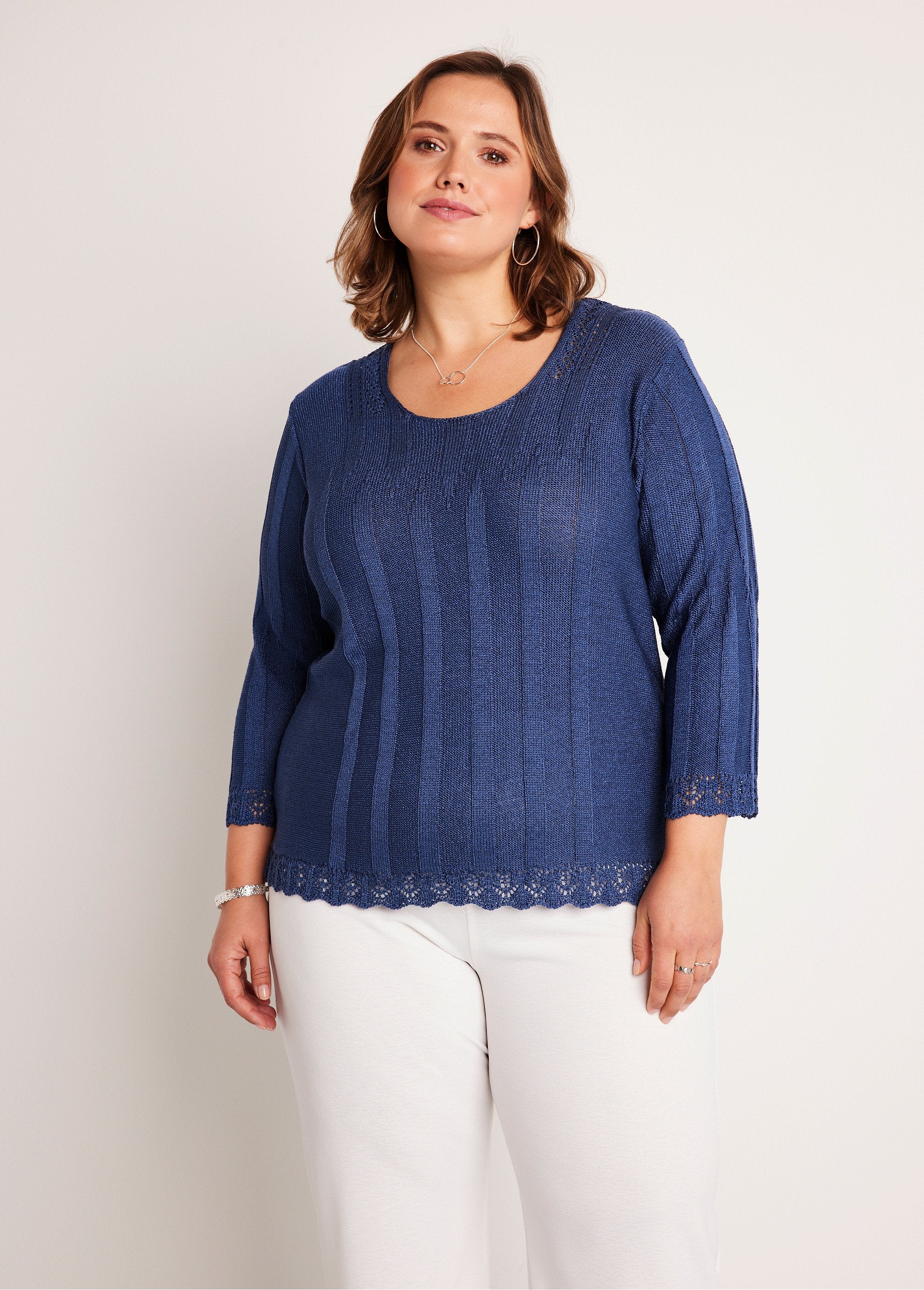 Short_openwork_round_neck_sweater_Blue_FA1_curvy