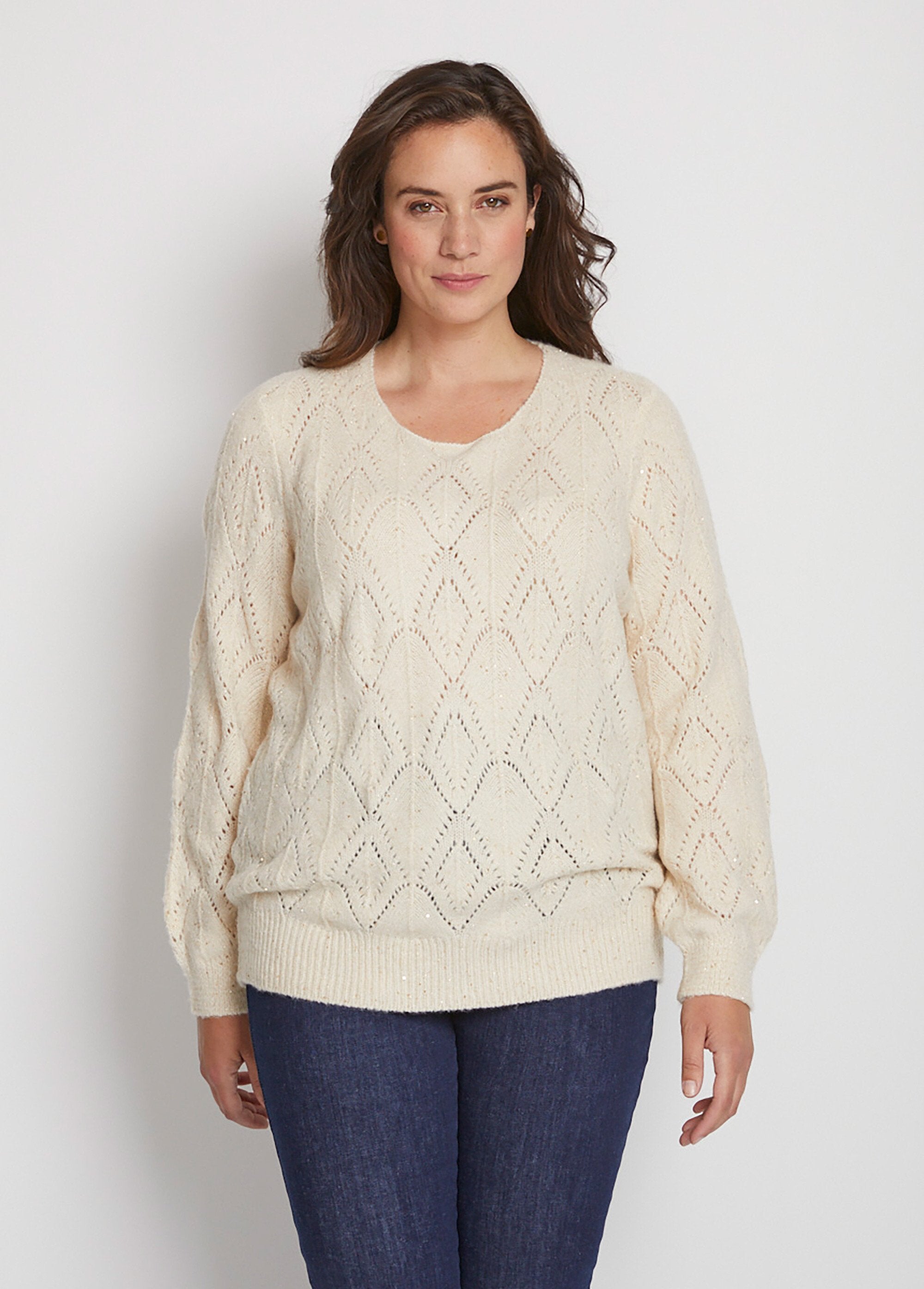 Sparkling_openwork_knit_sweater_with_a_round_neck_Sand_FA1_curvy