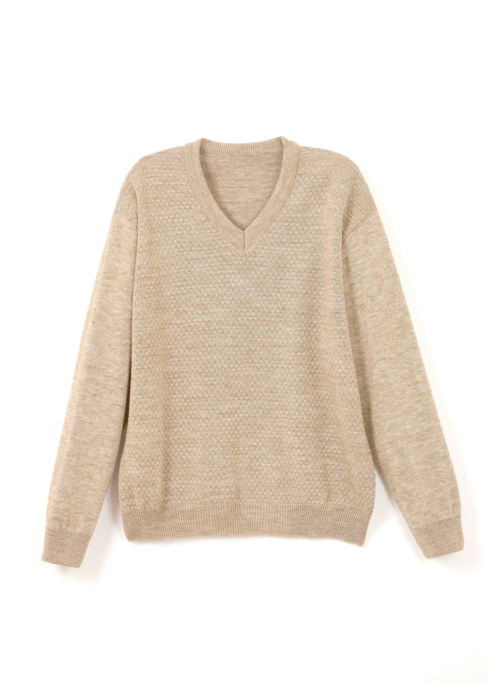 V-neck_sweater_with_fancy_knit_and_wool_Beige_AP1_slim