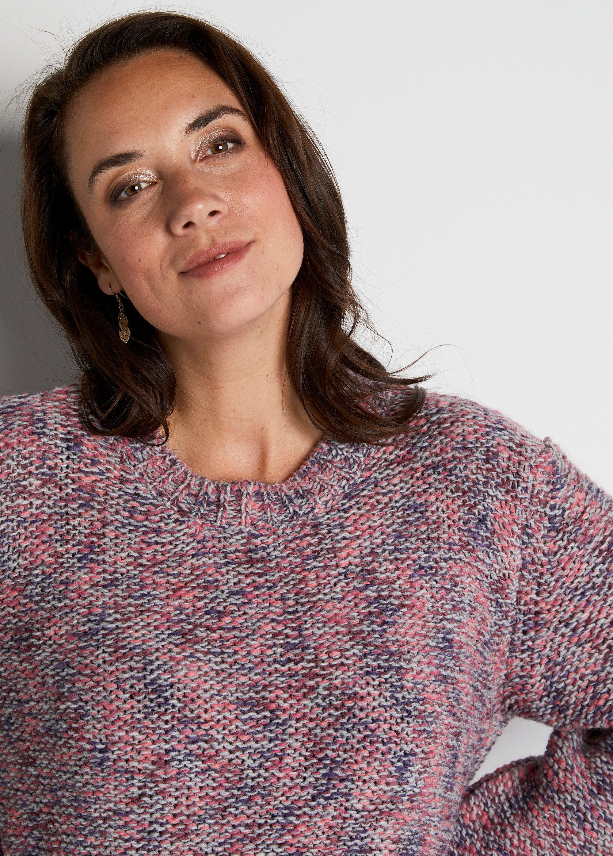 Round_neck_mouliné_sweater_with_wool_and_alpaca_Pink_and_gray_DE1_curvy