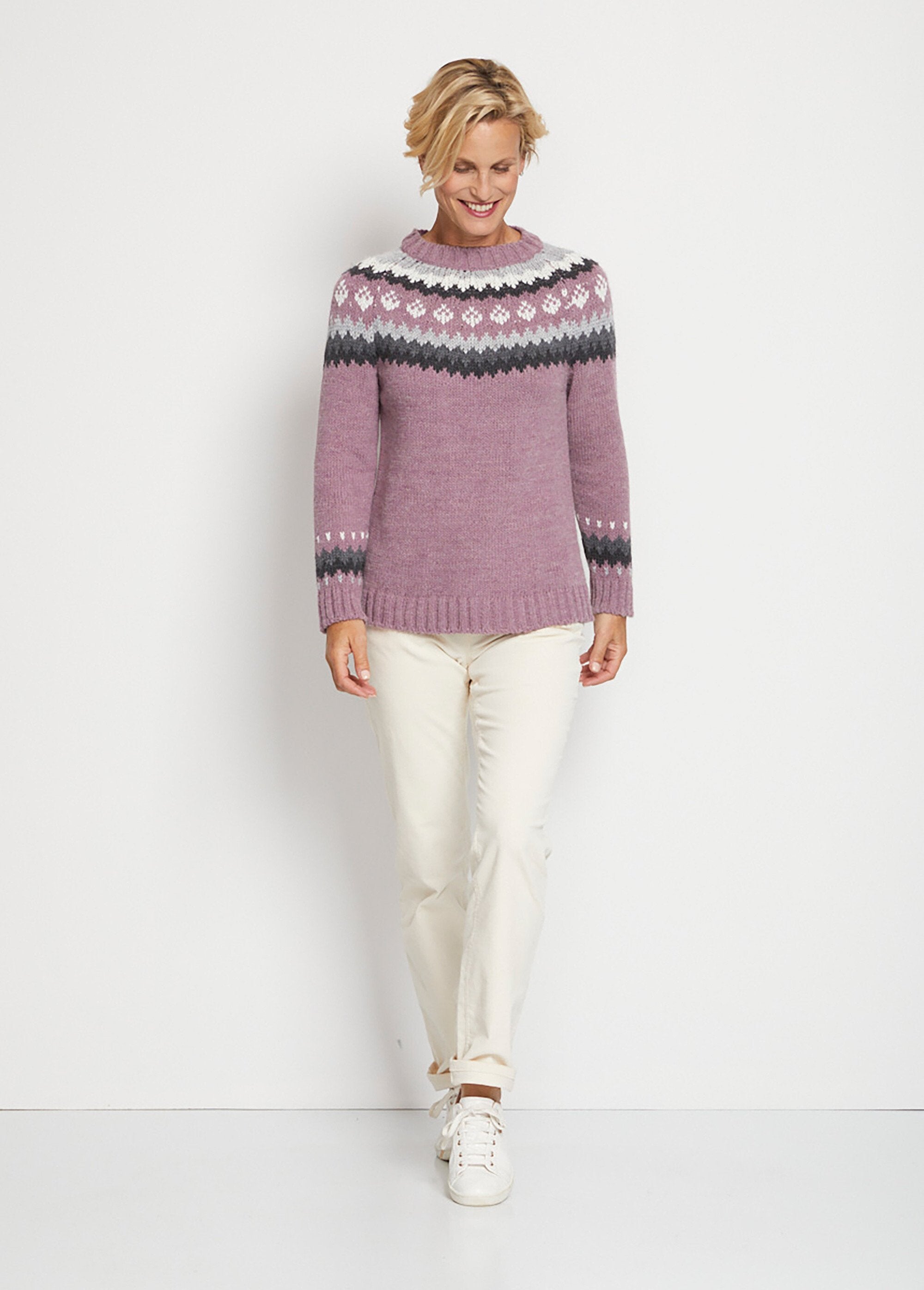 Plain_placed_jacquard_sweater_Pink_and_gray_SF1_slim