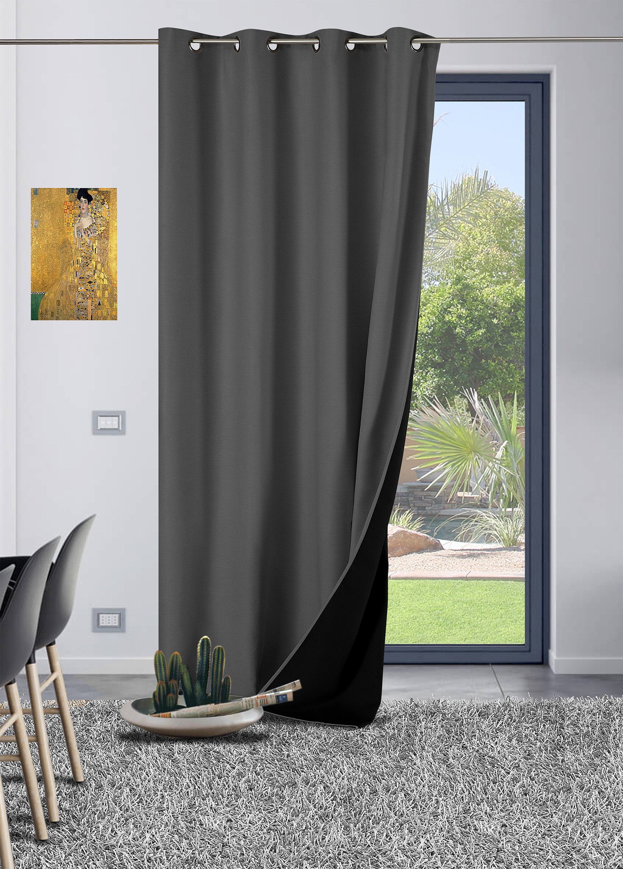 Rideau_thermique_occultant_tissage_jacquard_finition_oeillets_Gris_anthracite_FA1_slim