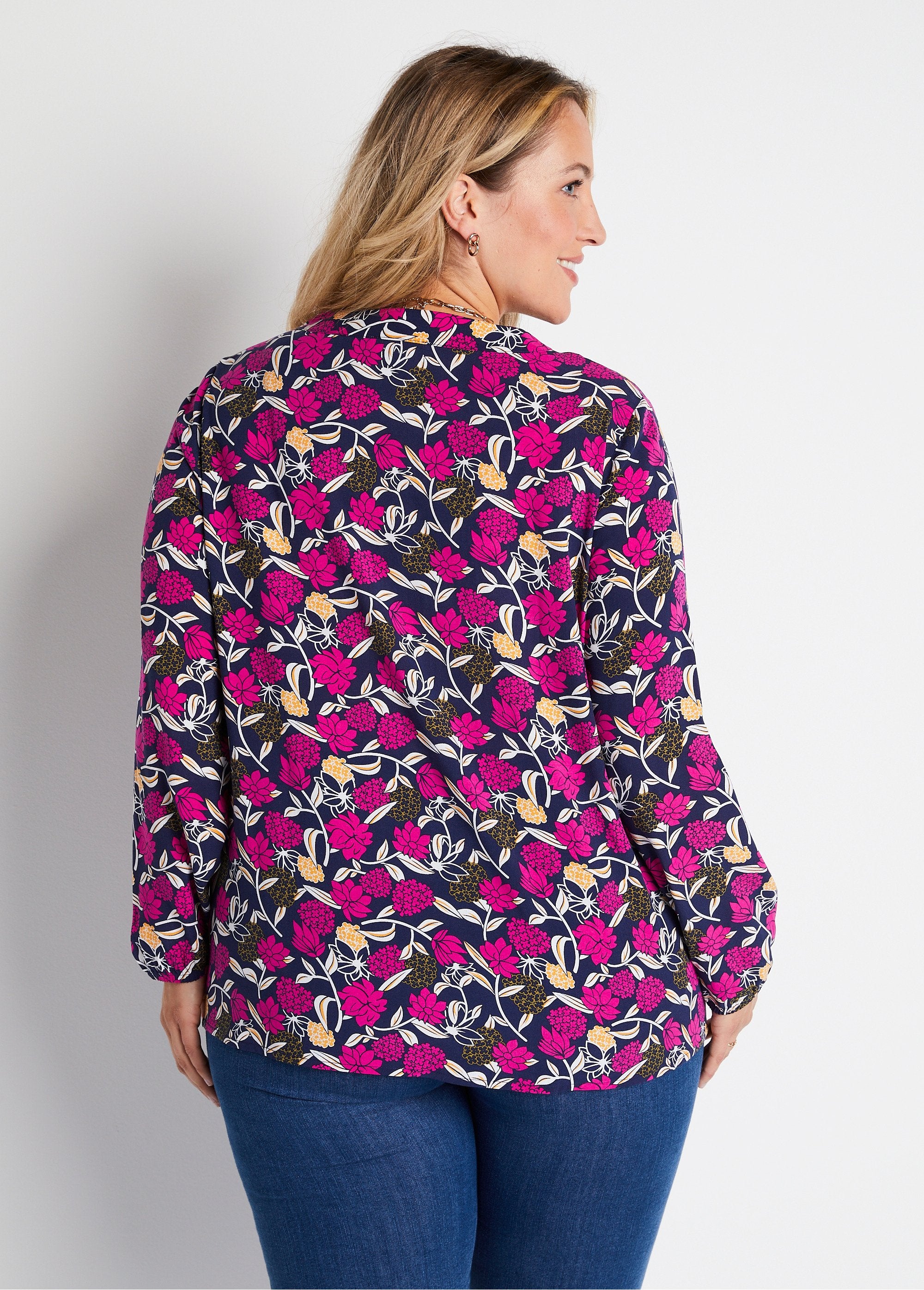 Loose_long_floral_print_tunic_Fuchsia_print_DO1_curvy