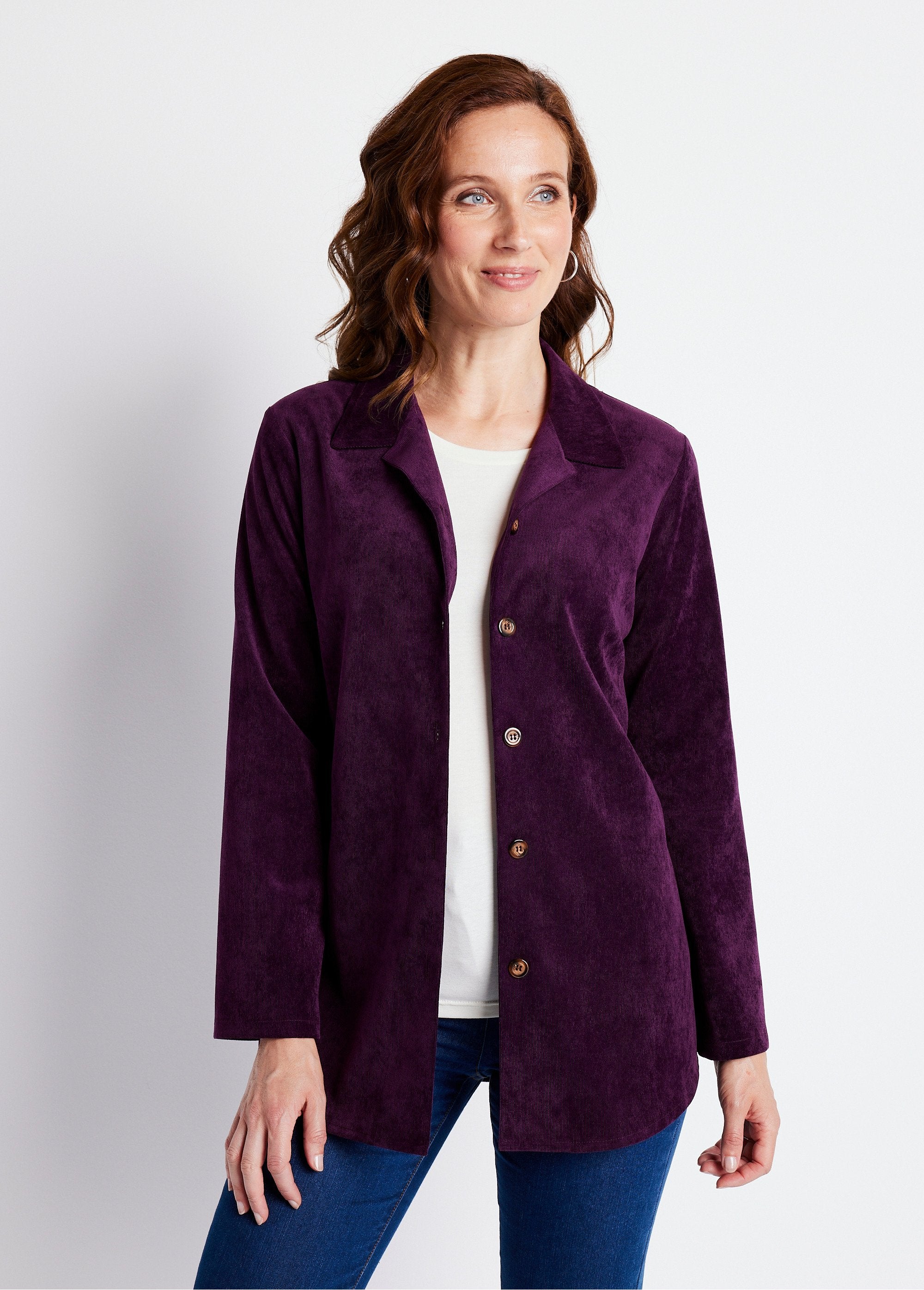 Milleraies_velvet_overshirt_jacket_with_tailored_collar_Plum_FA2_slim